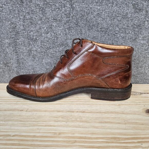 Johnston & Murphy Leather Cellini Chukka Boots Brown 9.5M - Picture 10 of 14